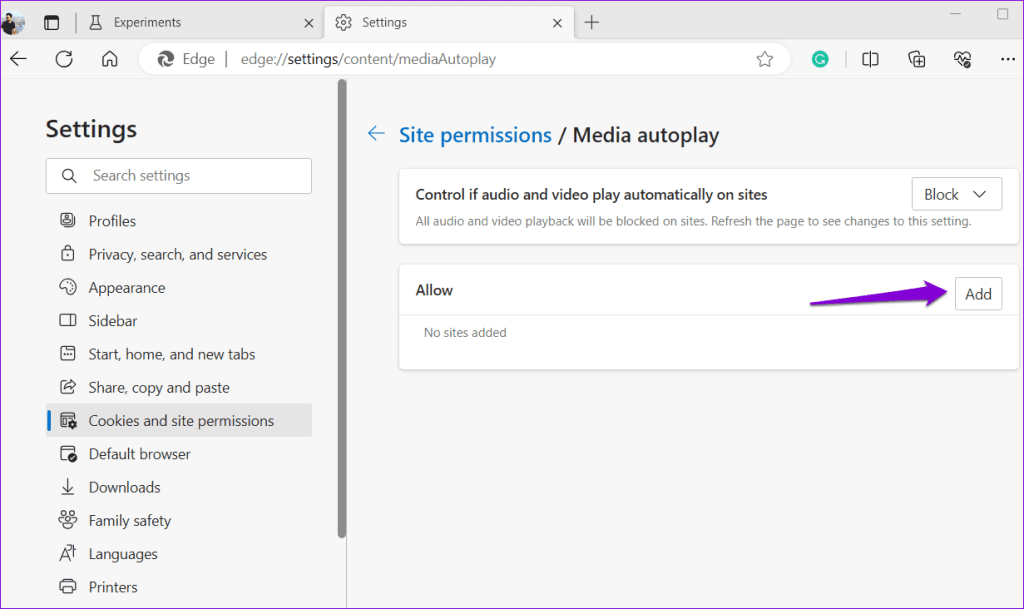 Comment désactiver la lecture automatique de l'audio et des vidéos dans Microsoft Edge