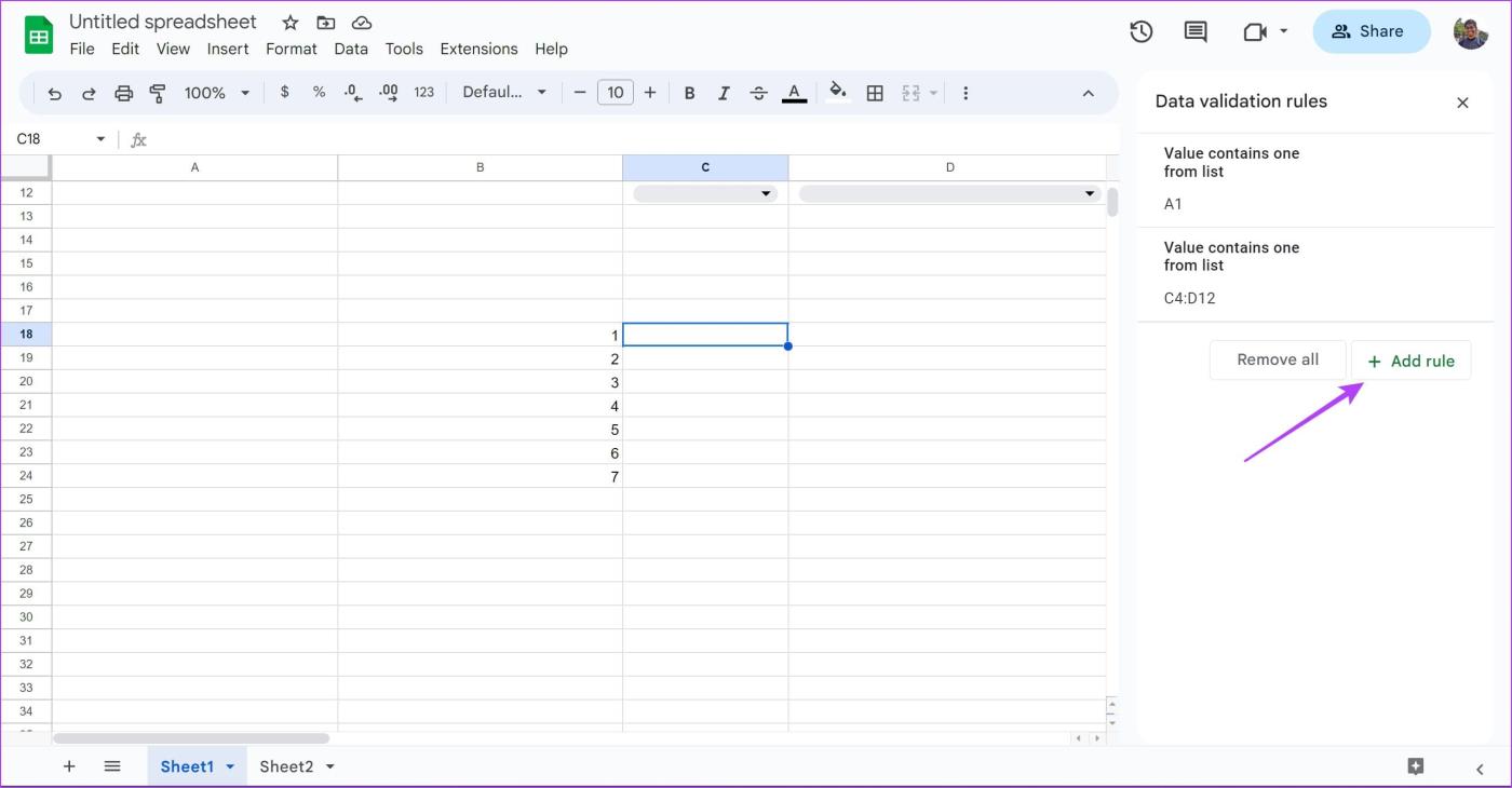 Cómo crear, editar y eliminar listas desplegables en Google Sheets