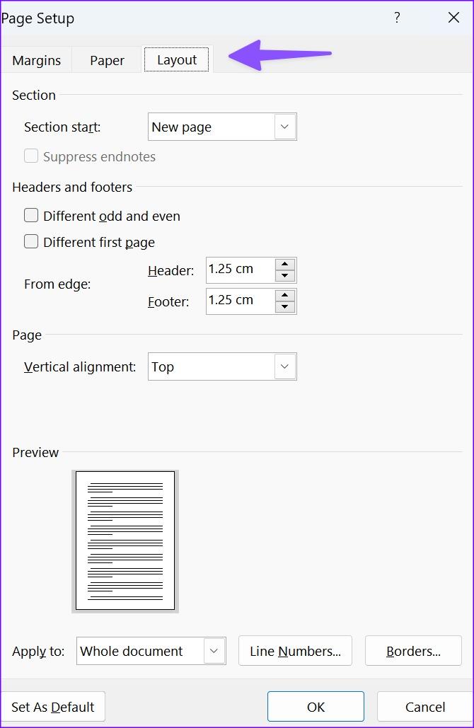 5 Möglichkeiten, das Standardseitenlayout in Microsoft Word zu ändern