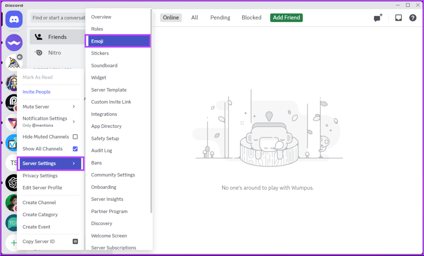 Come inserire gli emoji nei nomi dei canali Discord