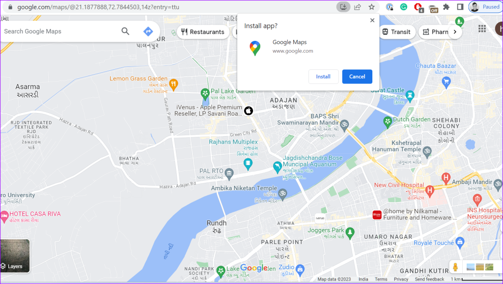 Como usar o Google Maps no PC com Windows