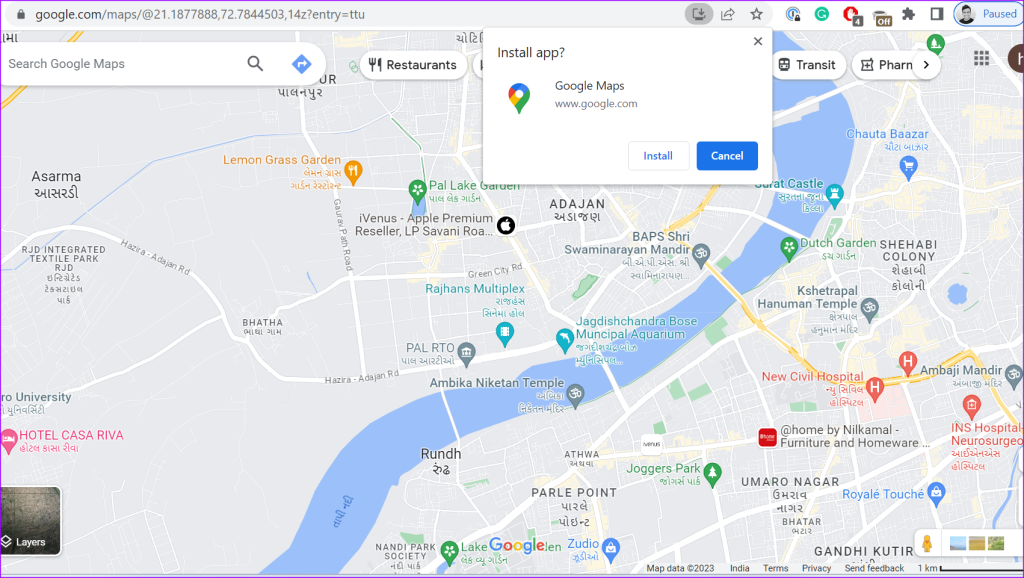 So verwenden Sie Google Maps auf einem Windows-PC