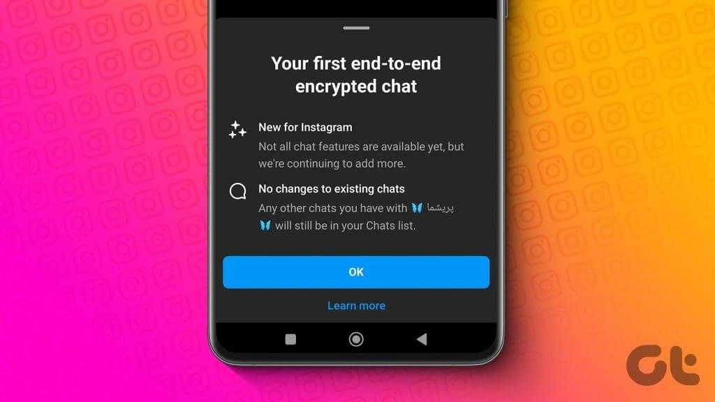 Instagram 채팅에 대해 종단 간 암호화를 활성화하는 방법