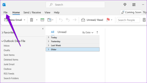 Le 6 principali correzioni per la posta inviata non visualizzata in Microsoft Outlook per Windows
