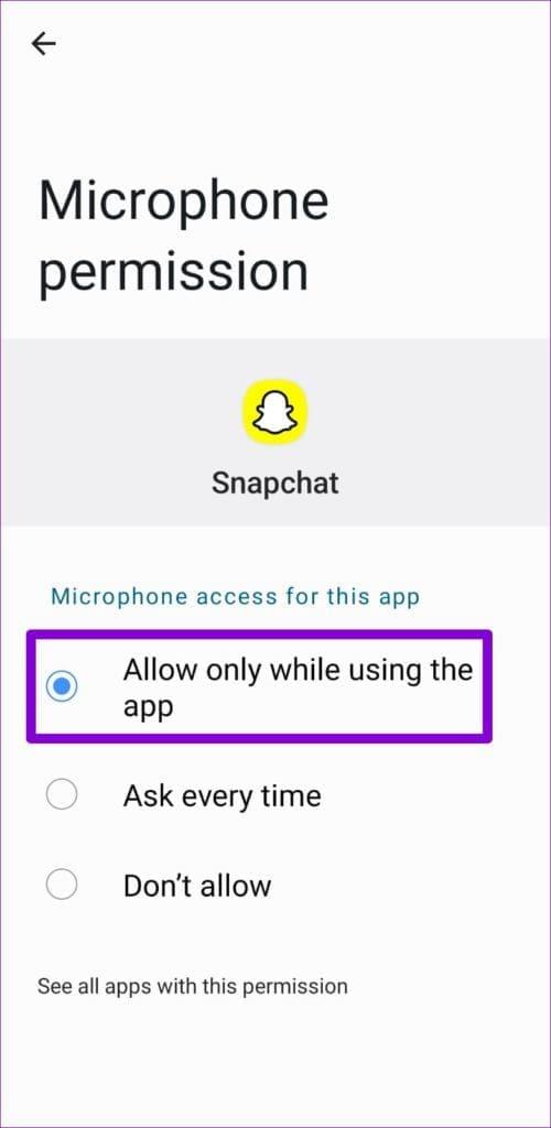 5 formas de arreglar las notas de voz de Snapchat que no funcionan