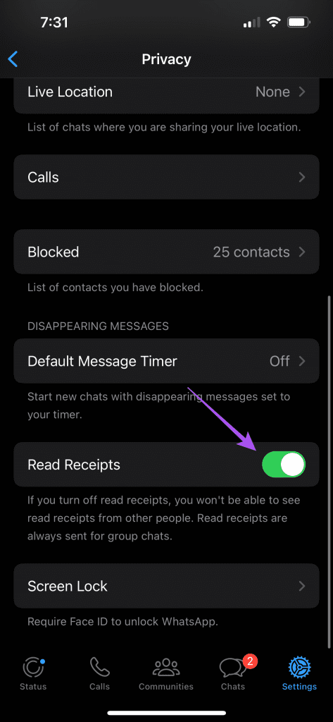 Las 4 mejores soluciones para los recibos de lectura que no funcionan en WhatsApp en iPhone y Android