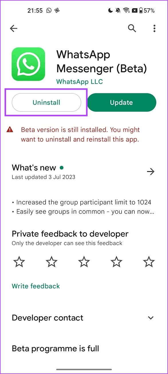 Cómo abandonar el programa Beta en Google Play Store