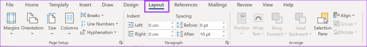 4 mejores formas de acceder al cuadro de diálogo Configurar página en Microsoft Word