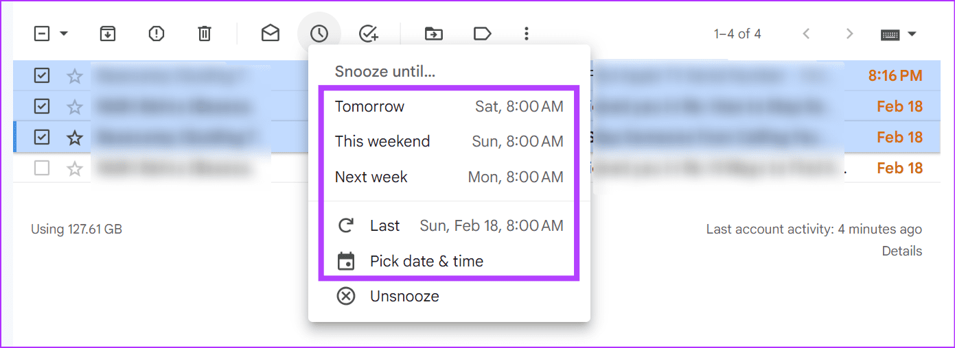 Snooze gebruiken in Gmail op mobiel en desktop