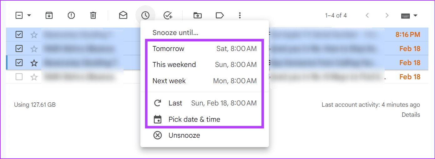 So verwenden Sie Snooze in Gmail auf Mobilgeräten und Desktops