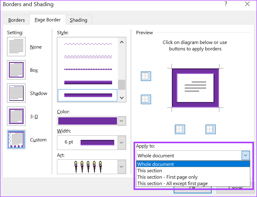 Come inserire e modificare il bordo di una pagina in Microsoft Word