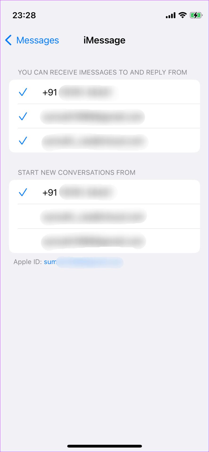 Come risolvere l'errore di mancata corrispondenza degli account iCloud e iMessage su iPhone