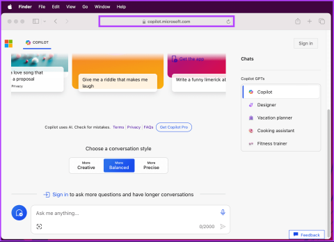 Mac에서 Microsoft Copilot을 얻는 방법