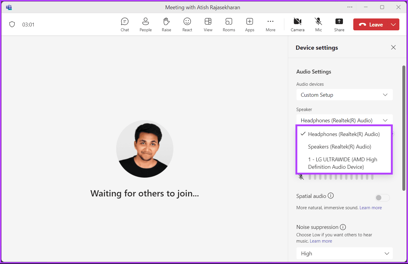 Come testare l'audio in Microsoft Teams