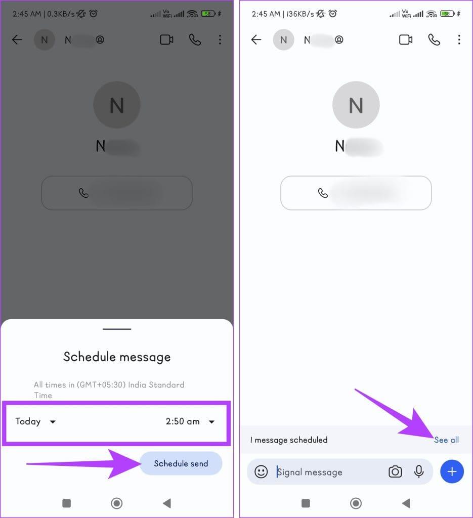 Cómo programar mensajes en la aplicación Signal