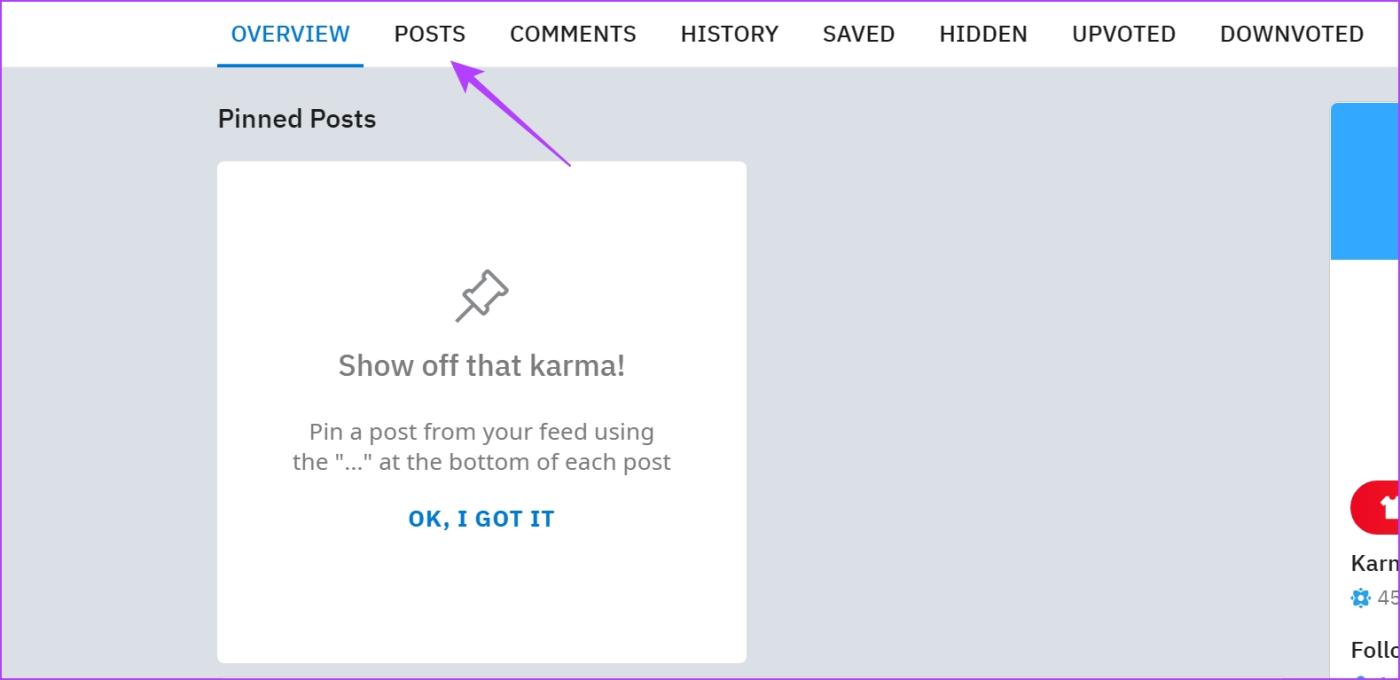 Comment supprimer tous les commentaires et publications Reddit sur le navigateur Web