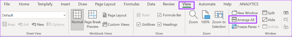 So zeigen Sie mehrere Arbeitsblätter nebeneinander in Excel an