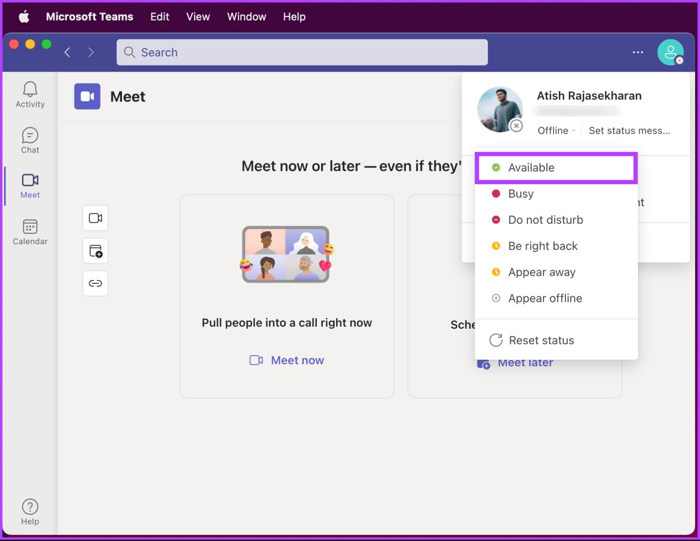 Microsoft Teams のステータスを常に緑色に保つ 5 つの方法