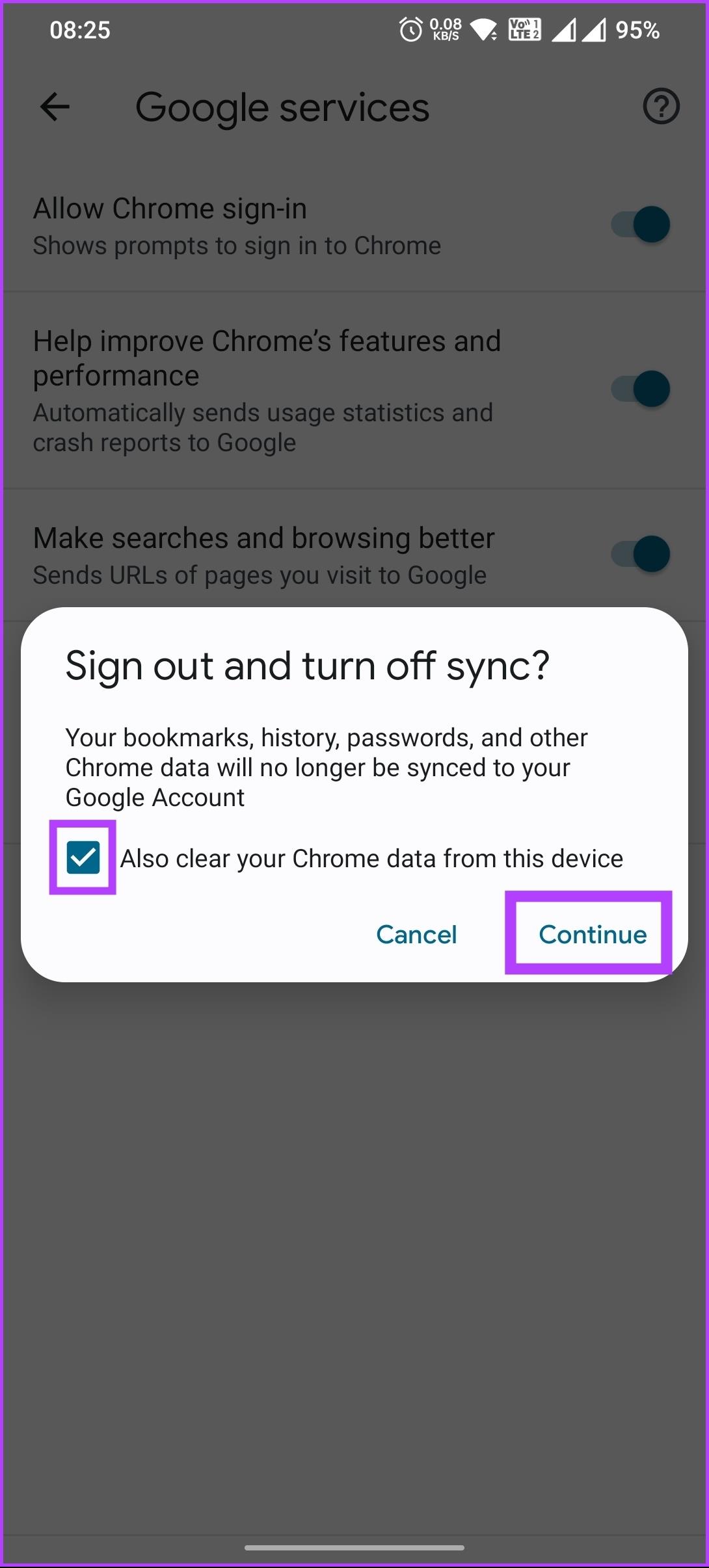 如何從 Chrome 中刪除 Google 帳戶