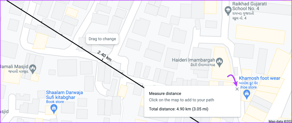 วิธีค้นหาจุดกึ่งกลางบน Google Maps