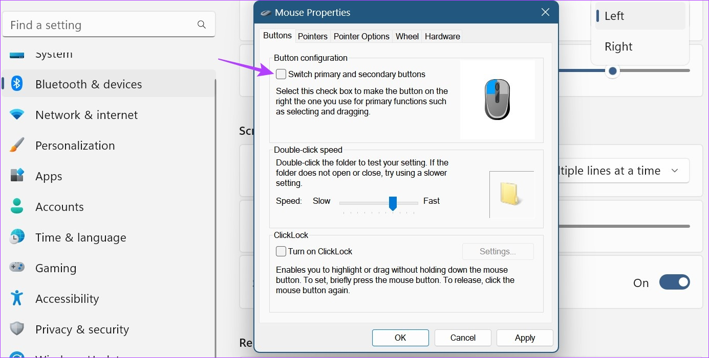 Comment modifier la sensibilité de la souris (DPI) et d'autres paramètres dans Windows 11