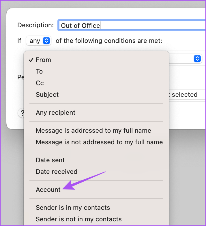 Cómo configurar mensajes de fuera de la oficina en la aplicación de correo en Mac