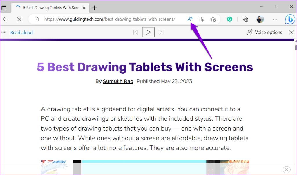 วิธีใช้คุณสมบัติอ่านออกเสียงใน Microsoft Edge