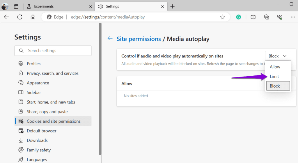 Comment désactiver la lecture automatique de l'audio et des vidéos dans Microsoft Edge