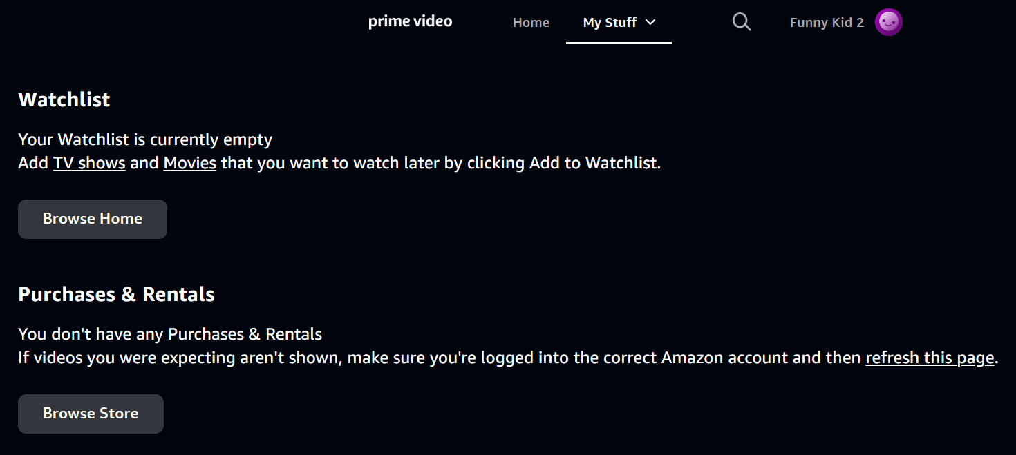 为儿童设置Amazon Prime Video个人资料