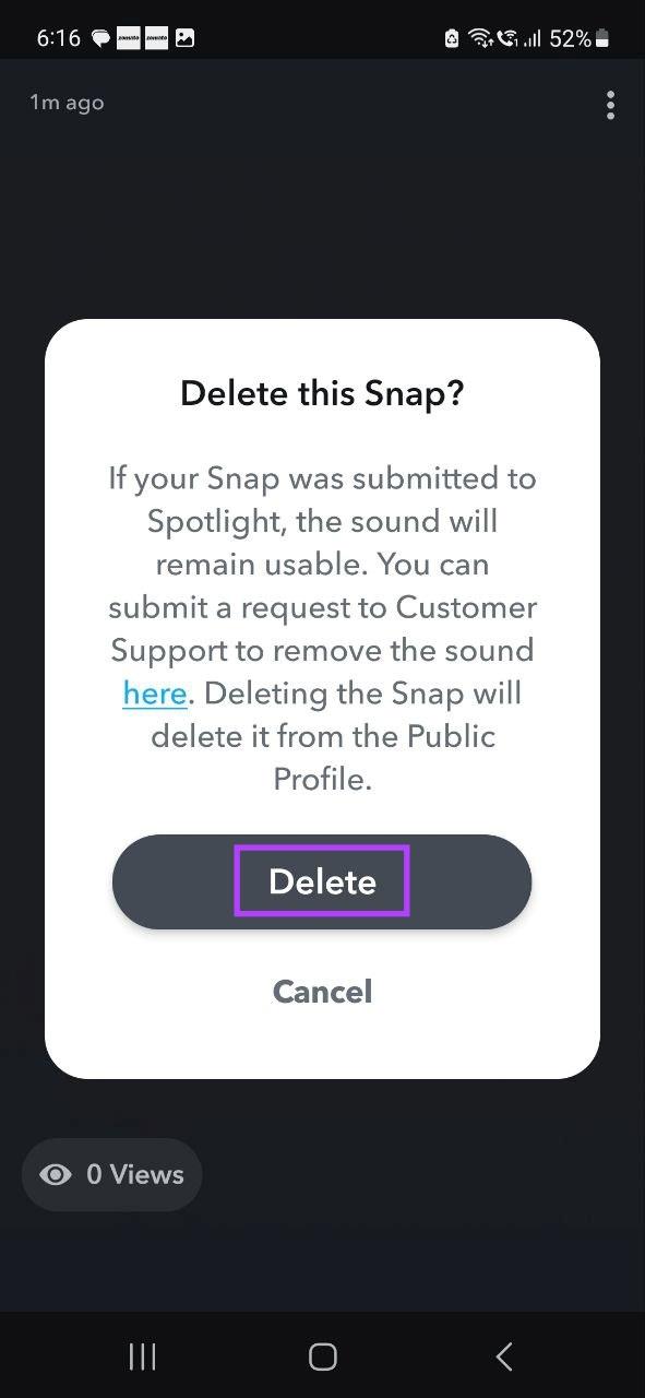 Snapchatでスナップの送信を取り消したり削除したりできますか