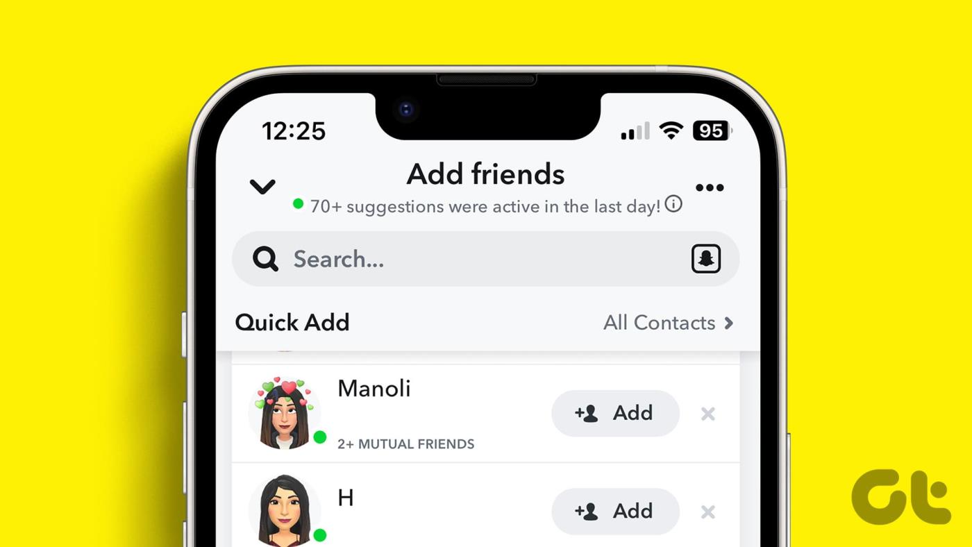 Snapchatで共通の友達を見る方法