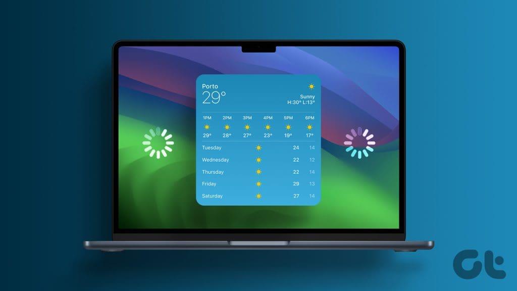 5 melhores soluções para widget de previsão do tempo que não é atualizado no Mac