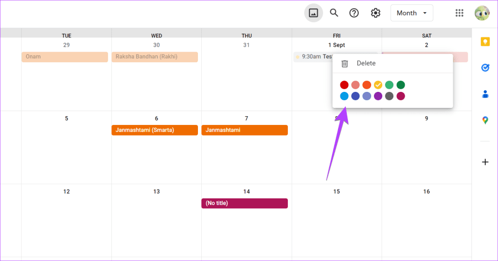 3 formas de cambiar colores en Google Calendar