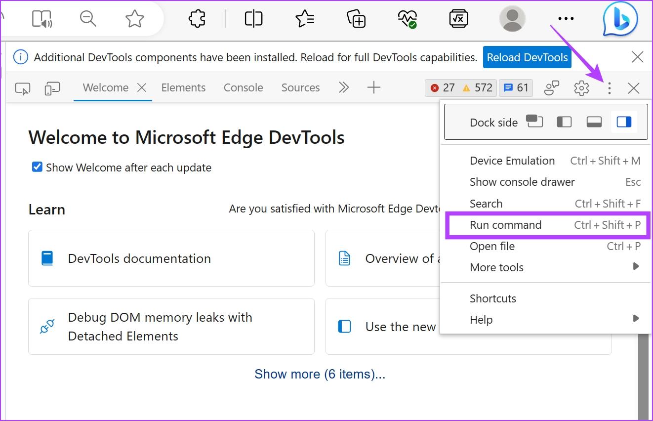 Microsoft Edge에서 전체 페이지 스크린샷을 찍는 방법