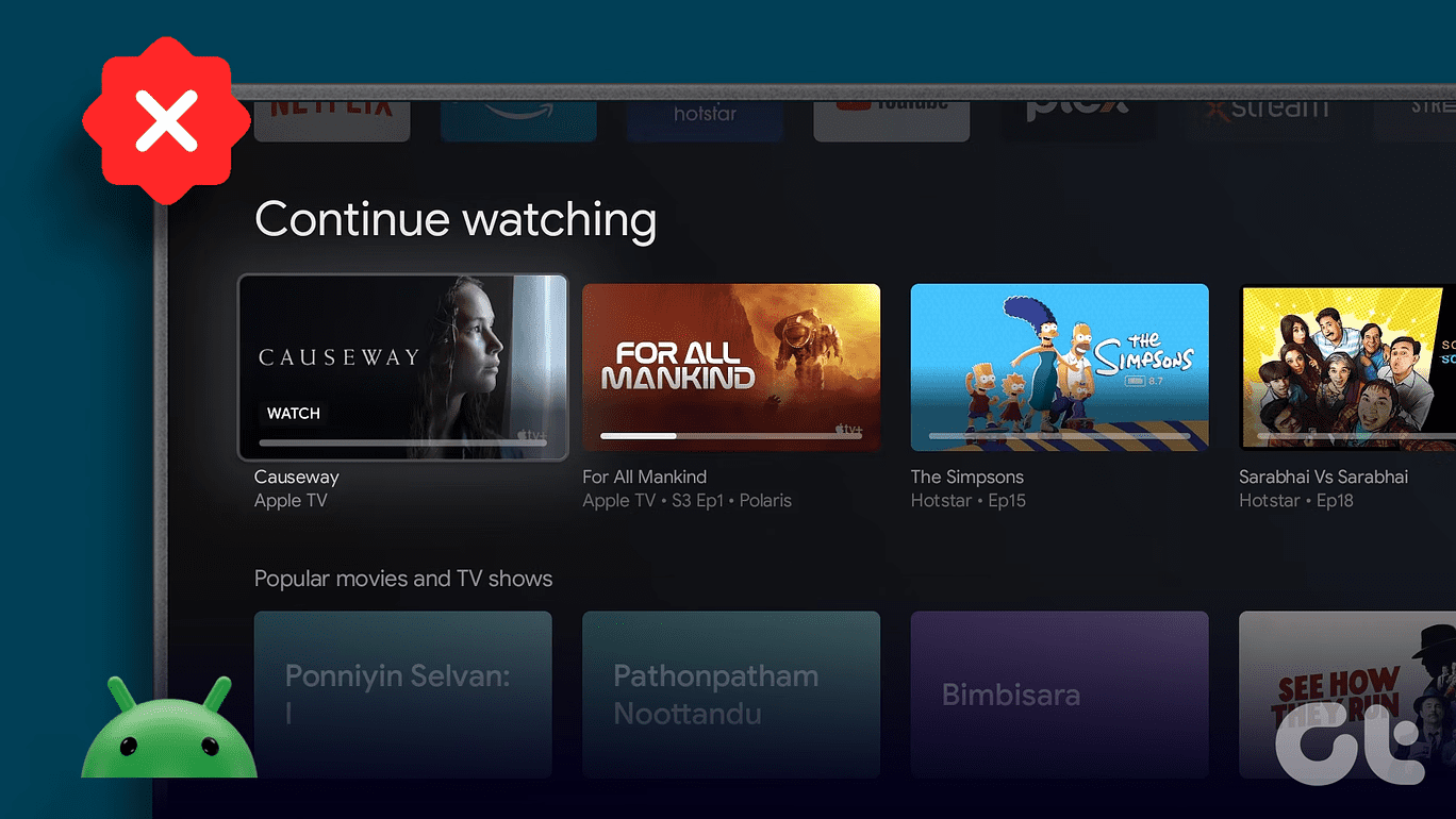 Come rimuovere Continua a guardare dalla home page di Android TV