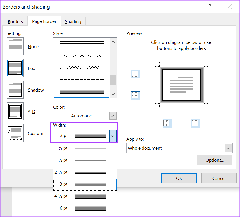 如何在 Microsoft Word 中插入和編輯頁面邊框