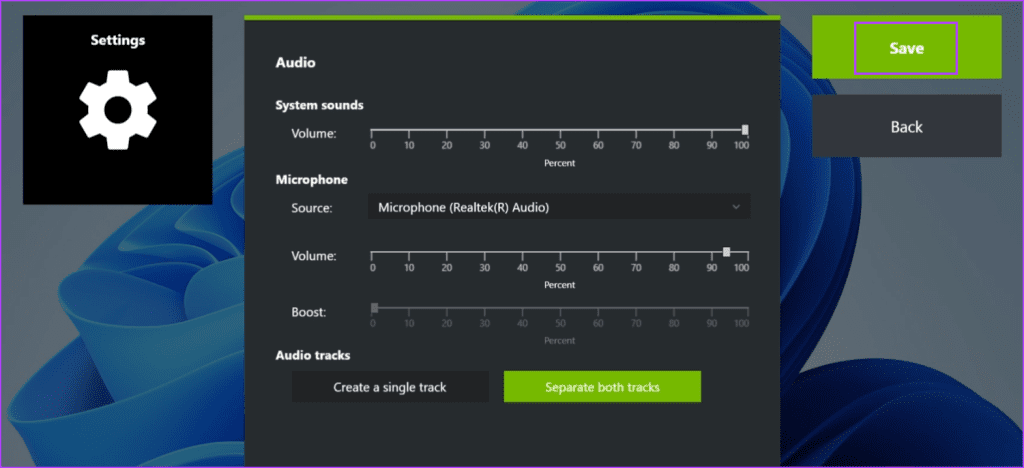 Las 7 formas principales de arreglar la experiencia GeForce al no grabar el audio del juego en Windows 11