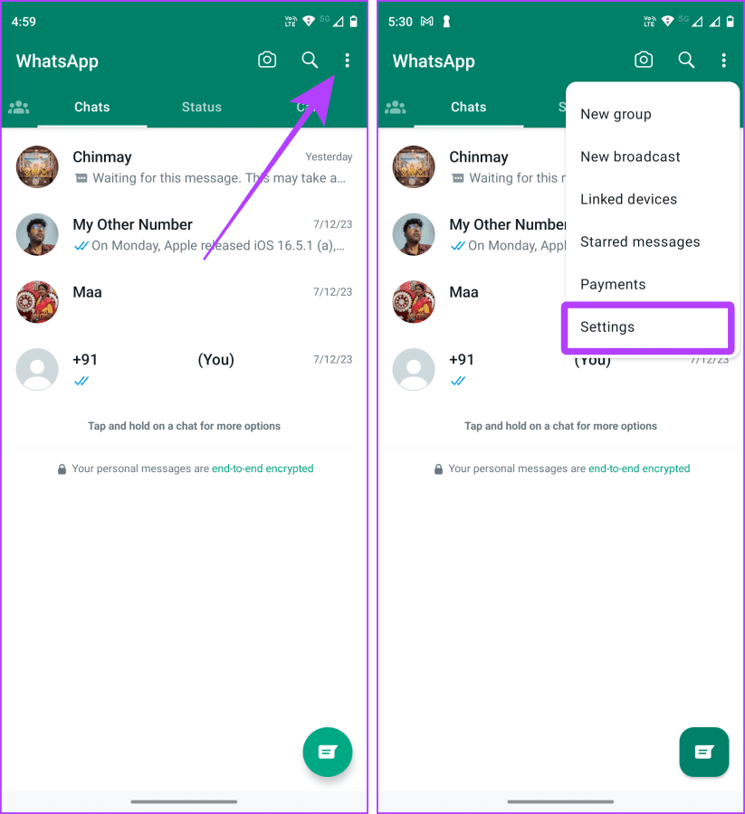 Como transferir mensagens do WhatsApp para um novo telefone sem backup