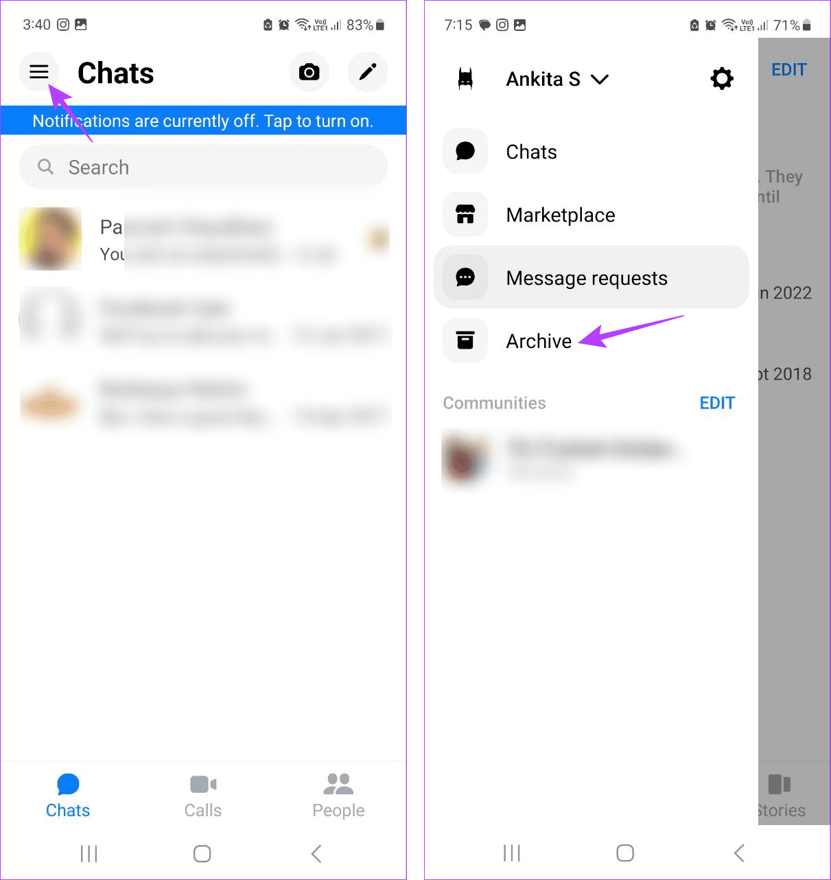 Como visualizar conversas secretas no Messenger