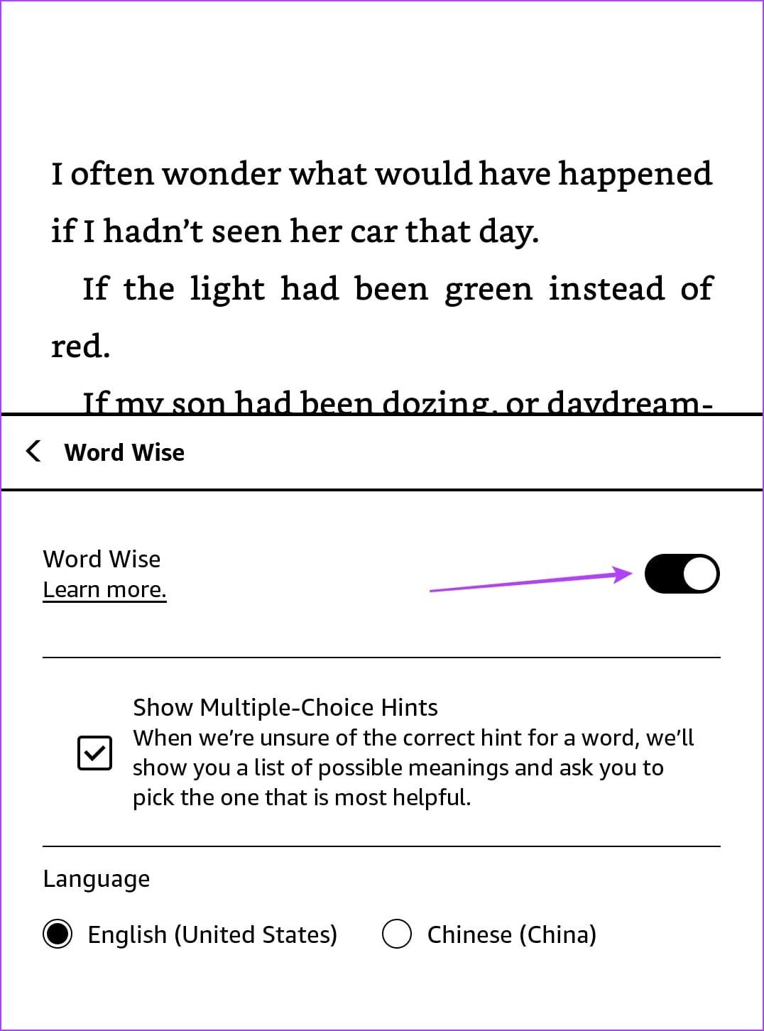 วิธีปิดการใช้งาน Word Wise บน Kindle Reader ของคุณ