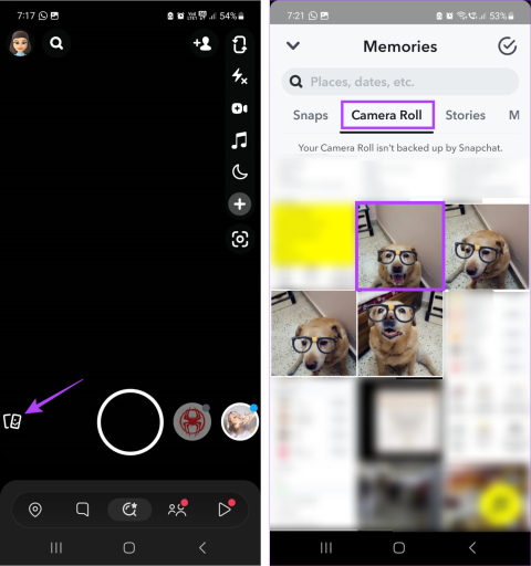 Cómo agregar fotos del carrete a la historia de Snapchat