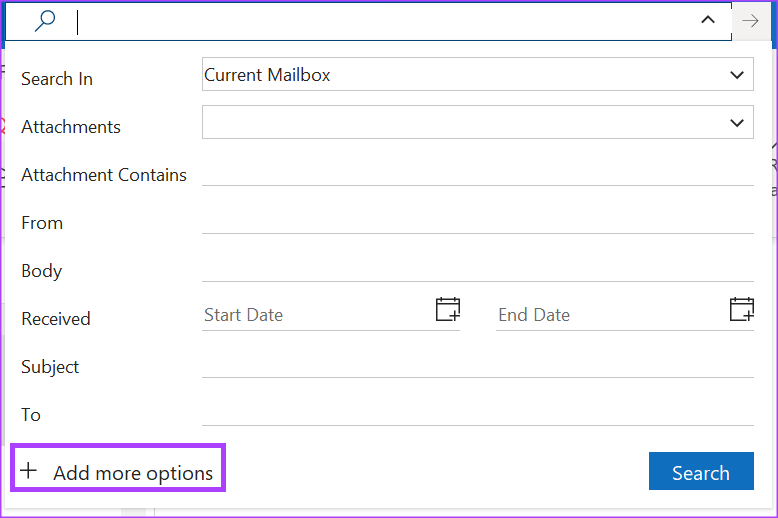 Een handleiding voor het gebruik van de zoekbalk en zoekoperatoren in Microsoft Outlook