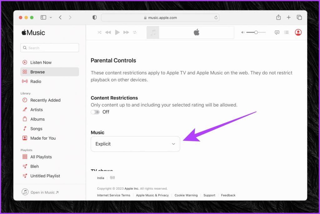 如何允許或關閉 Apple Music 上的露骨內容