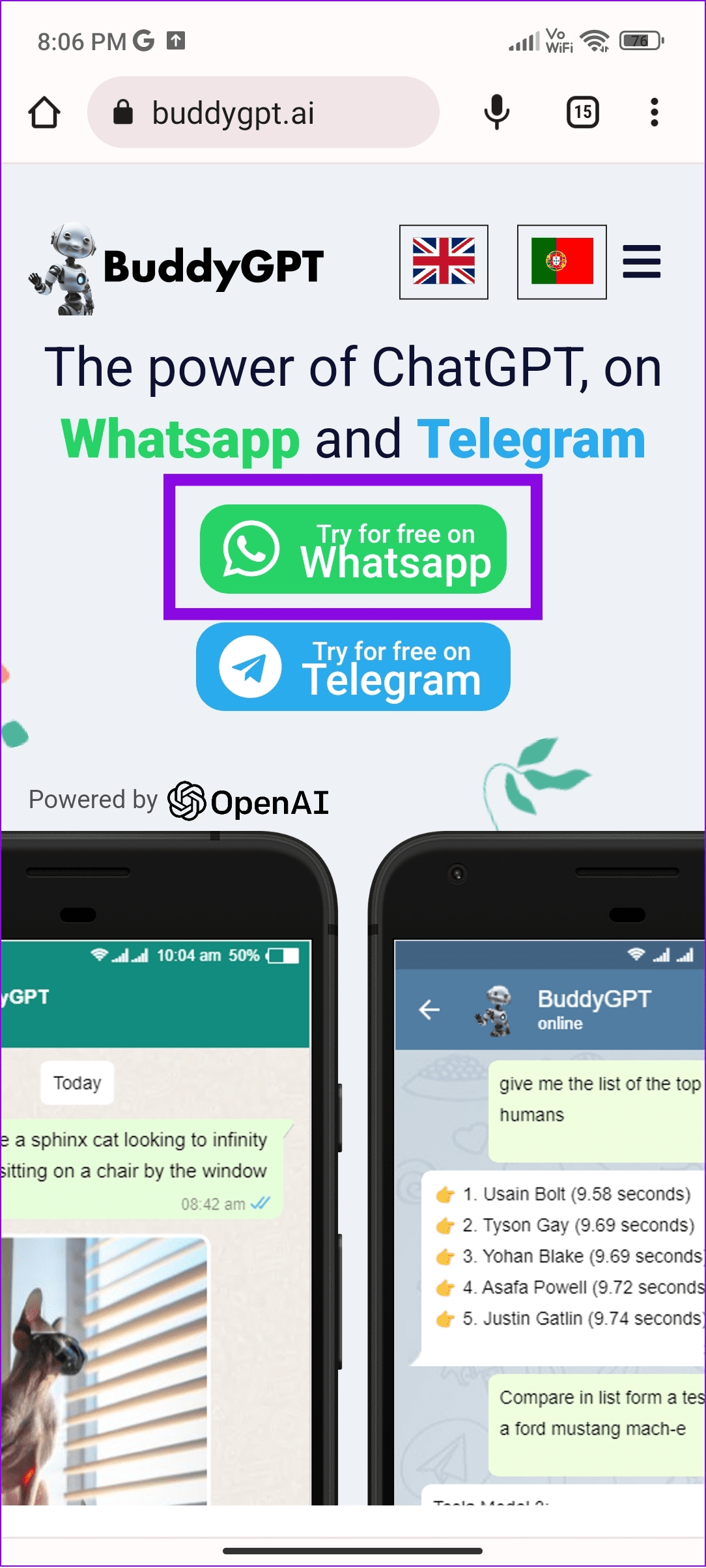 在 WhatsApp 上使用 ChatGPT 的 2 種簡單方法