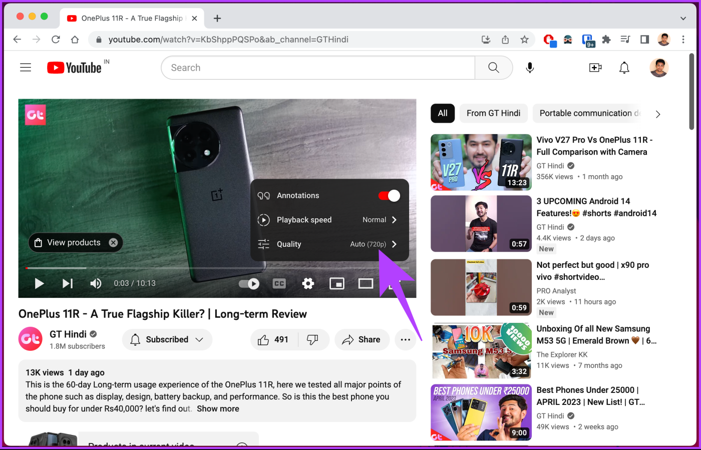 Come modificare la velocità di riproduzione di YouTube su desktop e dispositivi mobili