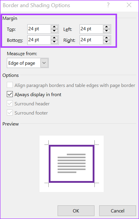 Cómo insertar y editar un borde de página en Microsoft Word