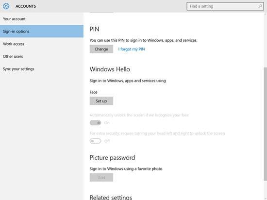 Come configurare Windows Hello in Windows 10?