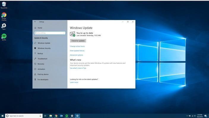 Come installare l'aggiornamento di Windows 10 ottobre 2018?