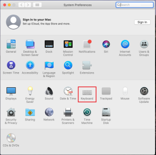 Schritte zum Festlegen der Tastenkombination für den Nicht stören-Modus auf Ihrem Mac