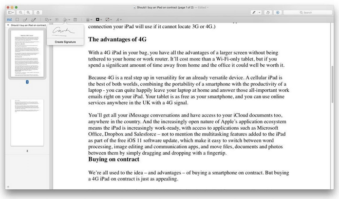 Cách ký PDF trên máy Mac: Tạo chữ ký điện tử và thêm nó vào tệp PDF (2021)